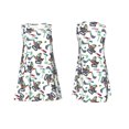 thumbnail image 3 of Bixox Dinosaur on Excavator2 Print Women's Sleeveless A-Line Dress with Pockets, Casual Knee-Length Tank Dress for Summer-X-Large, 3 of 7