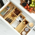 thumbnail image 2 of Bamboo Drawer Organizer Set, 5-Piece Wood Storage Dividers for Kitchen, Bathroom, Office, Makeup, Jewelry, Utensils – Eco-Friendly, Multi-Use Drawer Organizers, 2 of 7