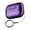 Purple, variant on QueMer Shockproof Hard PC Case forW1re1essEarbuds Secures Fit Durability Protective Cover with Carabiner Clip