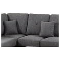 thumbnail image 4 of Benjara Polyfiber 2 Piece Sectional Set With Nail head Trims In Gray-Color:Gray, 4 of 5