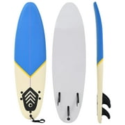 Buyweek Surfboard 66.9" Blue and Cream
