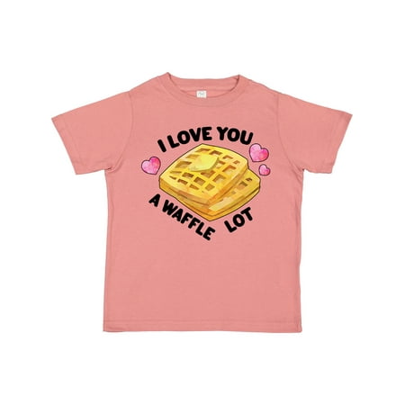 

Inktastic Valentine s Day I Love You a Waffle Lot with Hearts Gift Toddler Boy or Toddler Girl T-Shirt