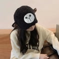 thumbnail image 2 of iHPH7 Fuzzy Bucket Hat Furry Hat Winter Bucket Hats for Women Faux Fur Bucket Hat Fluffy Bucket Hat Winter Accessories for Women Fuzzy Hat Black One Size, 2 of 4