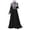 Noir, variante sur Catégorie de Produit Robe Décontractée pour Femme / Titre du Produit Kaftan Arabe Abaya Robe en Dentelle à Coutures pour Femme / Titre Concurrent de Plateforme Abaya Robe Femme Kaftan à Coutures Robe en Dentelle Arabe Robe pour Femme