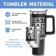 thumbnail image 5 of Best Dad Ever Gifts 40oz Tumbler with Handle and Lid Straw, Papa Daddy Cup Mug, Father‘s Day Stainless Steel Water Bottle (1 PC), 5 of 6