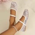 thumbnail image 5 of OKBOP Womens Lace Flats Shoes Round Toe Comfortable Slip On Casual Breathable Work Shoes, 5 of 5