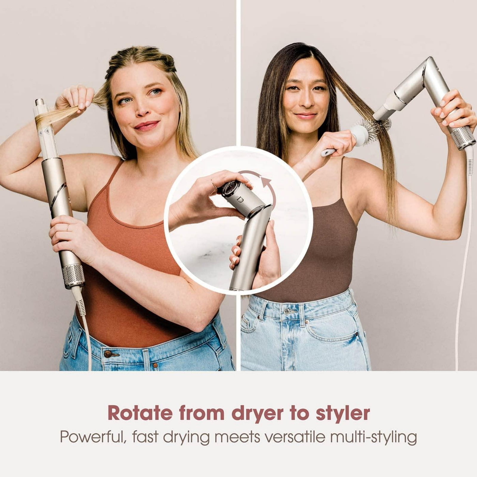 Flexzstyle Air Styling & Drying System, Powerful Hair Blow Dryer and Multi-Styler,Straight & Wavy, HD430
