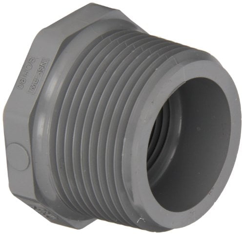 Spears 839-C Series CPVC Pipe Fitting, Bushing, Schedule 80, 3/4" NPT ...