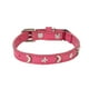 thumbnail image 1 of Collar de cuero para gatos adecuado para niños y niñas Gatos con banda elástica Estrella y luna Hebilla ajustable Collar adecuado para gatos pequeños Gatos grandes Tamaño 8-12 pulgadas, 1 of 2