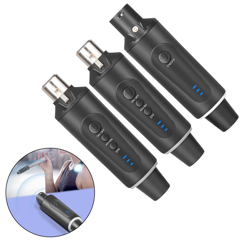 Wireless Xlr Microphone System: Plug-On Transmitter & Receiver with 48V
