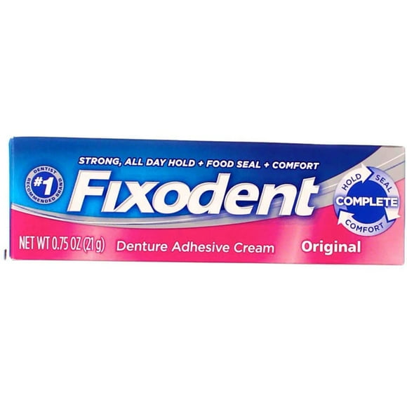 Fixodent Denture Adhesive Cream Original 0.75 oz (Pack of 8)