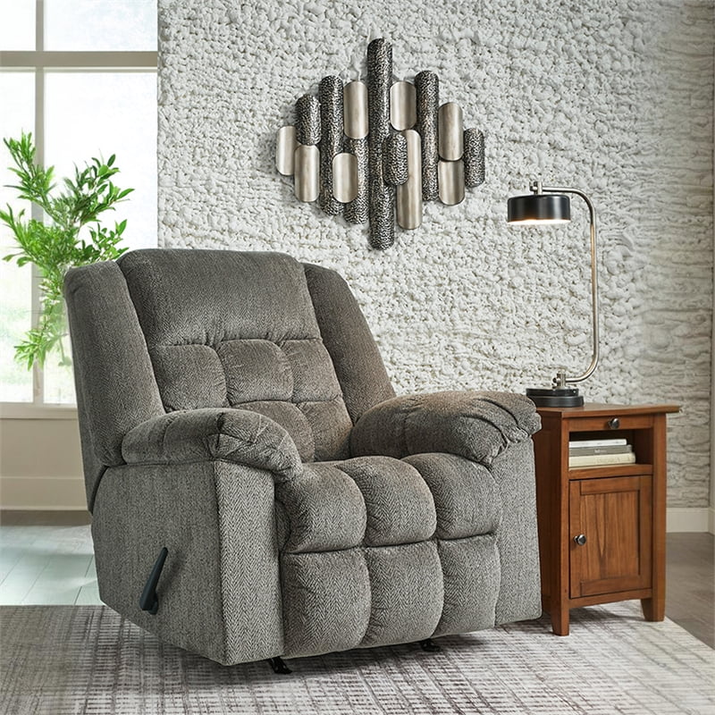 Signature Design by Ashley Kegler Putty Recliner  with One-Pull Reclining Motion