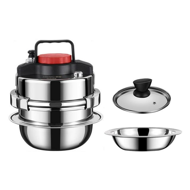 yuksok Mini Pressure Cooker, Pressure Cooker Pot, Portable Household Universal Cookware
