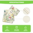 thumbnail image 5 of Daisy Eucalyptus Lavender Floral Leaves Summer Table Runner, Spring Kitchen Dining Table Decoration for Home Party Decor 13x72 Inch, 5 of 6
