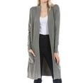 thumbnail image 4 of FashionMille Women's Long Line Open Front Knit Sweater Cardigan with Pockets, 4 of 4