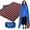 Dark-blue-red-plaid, variant on YANGLI XL Hooded Waterproof Stadium Blanket - 79"x56" Fleece Portable Warm Outdoor Blanket