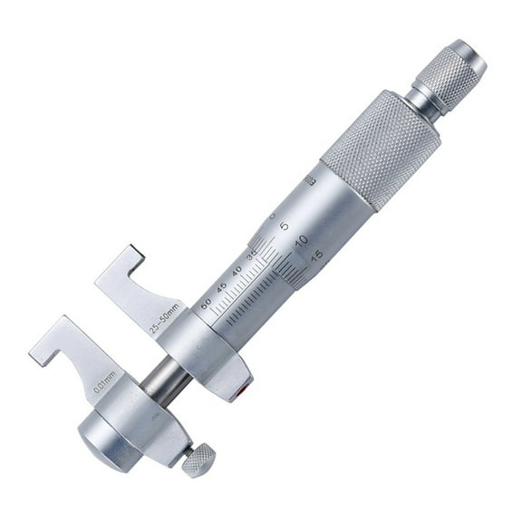 Inside Micrometers 25-50mm/0.01mm Carbide Metric Ratchet Screw Gauge Caliper Measuring Tools ,Easy to Use