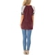 thumbnail image 4 of Camiseta de mujer Blusa de manga corta con estampado de rayas FleinngHoz JD710495508, 4 of 7