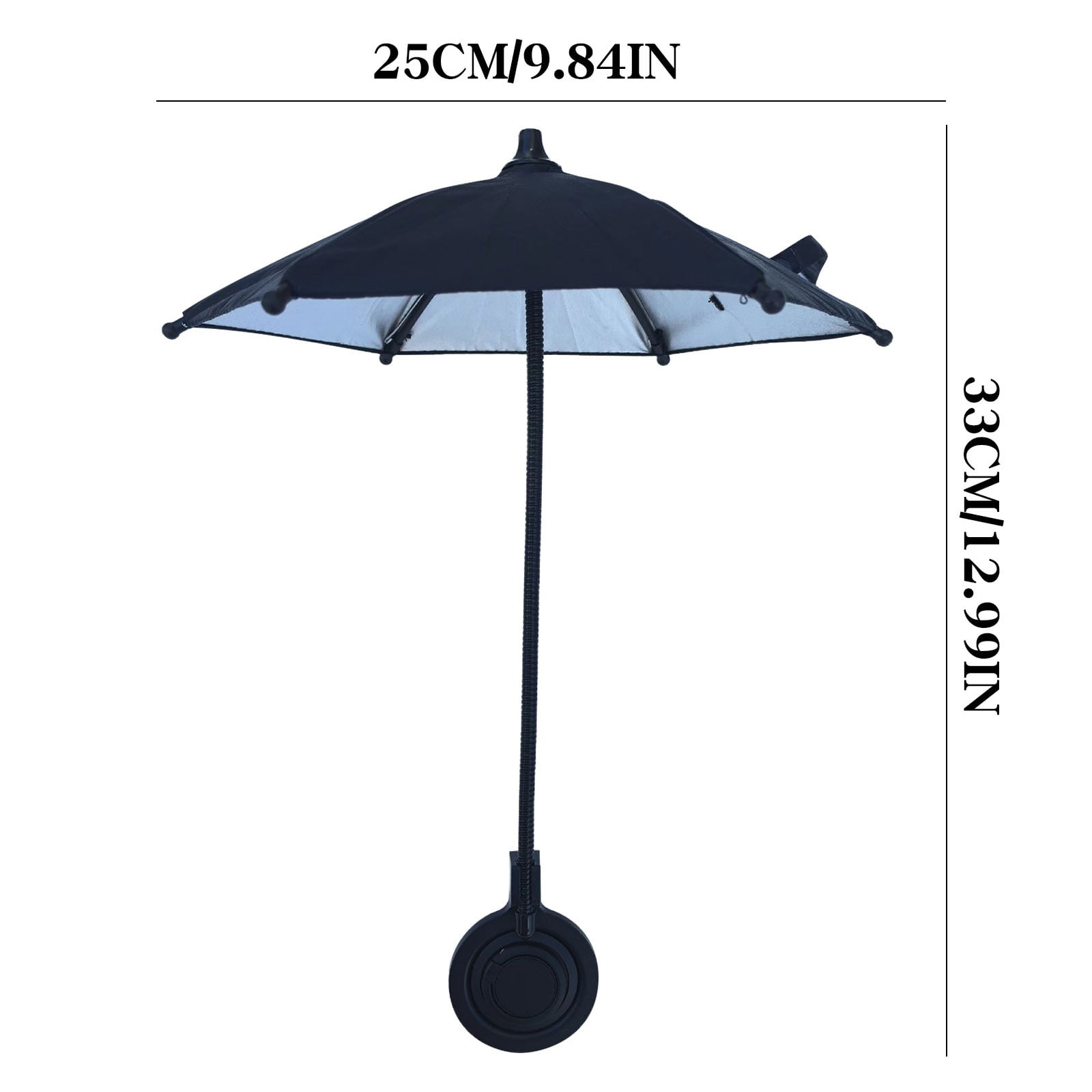 Magnetic Phone Umbrella Sun Shade – Outdoor Phone Holder With Adjustable Shade & 360° Ring, Fits All Phones