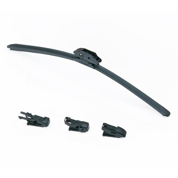 KFFKFF 18" Rubber Wiper Blades, 46 cm Universal Windshield Replacement, Quiet Operation & Enhanced Fit, Includes 4 Clips for Various Cars, Simple Setup