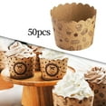 thumbnail image 2 of Xingzhi 50Pcs Baking Cups Baking Tools Decoration for Restaurant Dessert Shop Style D, 2 of 8
