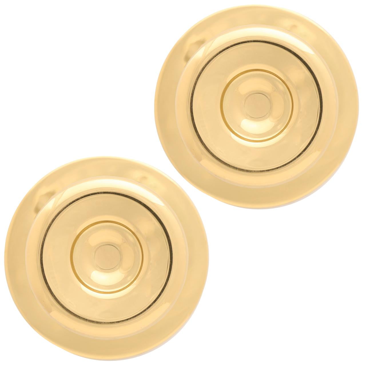 Lokhaus Passage Tulip Doorknob Polished Brass 2 Count