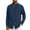 #Navy, variant on DPTALR Men's Solid Color Casual Linen Open Front Button-Up Stand Collar Long Sleeve Shirt Top,Army Green,Big and Tall Men XL