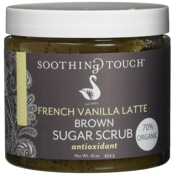 Soothing Touch French Vanilla Latte Organic Brown Sugar Scrub, 16 Oz..