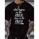 thumbnail image 1 of Stylish Men's T-Shirt with Unique Letter Print - Casual, Breathable , Round Neck, Perfect for All Seasons, 1 of 5