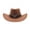 Brown, variant on White Cowboy Hat - Men's Western Cowboy Style Hat Jazz Style Bowler Hat For Cosplay Performances,Black,M