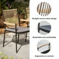 thumbnail image 3 of LAUSAINT HOME 6 Pieces Outdoor Patio Dining Set, Patio Furniture Set with 1 Oversized Table, 4 Chairs and 1 Bench, 3 of 8