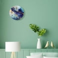 thumbnail image 4 of ATEDEANEI 12" Wall Clock Battery Operated Silent Non Ticking Marble Pattern Art, 4 of 5