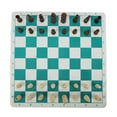 thumbnail image 3 of Chess Pieces Board Set, 2 Colors Lightweight Chess 32 Pieces Moderate Size Antiskid Felt Bottom For Beginners For Home ANGGREK Descripción de la referencia, 3 of 5