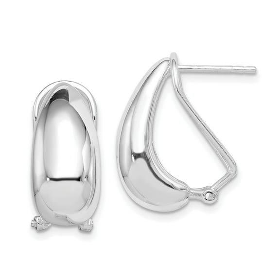 Sterling Silver Omega-back Earrings