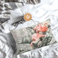 thumbnail image 3 of Salouo Tropical With Flamingos Pattern Pillow Cases,1PC Pillow Covers with Envelope Closure Decorative Pillow Case for Bed Couch,Pillows Not Included-16"x24", 3 of 6