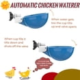 thumbnail image 2 of yeacher Automatic Poultry Watering System - Durable Chicken Waterer Cups for Chickens, Ducks, Geese, Turkeys & Rabbits - 5-Pack with Blue Bowls and Leak-Proof Nuts, 2 of 7