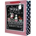 thumbnail image 6 of Christmas Santa & Friends Assorted Glitter Gift Bags, 9 Bags (Ultra Thick), 6 of 7