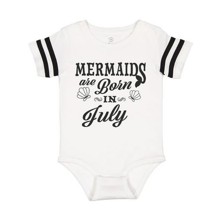 

Inktastic Mermaids are born in July Birthday Gift Baby Boy or Baby Girl Bodysuit