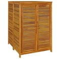 thumbnail image 2 of vidaXL Patio Storage Box Outdoor Lockable Storage Tool Chest Solid Wood Acacia, 2 of 33