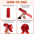 thumbnail image 3 of 15pcs 4 Inch Large Big Pull Bow Gift Wrapping Ribbon for Car Presents, Burgundy, 3 of 6