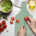 thumbnail image 3 of Celtic Cutting Board, Nostalgic Tribal Timeless Celtic Pattern with Square Shaped Motif Retro Boho, Tempered Glass Cutting and Serving Board, Wine Bottle Shape, Pale Green White, by Ambesonne, 3 of 5