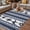 Blue, variant on Navy Blue Boho Outdoor Rug for Patio/Deck/Porch, Non-Slip Large Area Rug 3 x 5 Ft, Vintage Abstract Art Ethnic Tribe Indoor Outdoor Rugs Washable Area Rugs, Reversible Camping Rug Carpet Runner