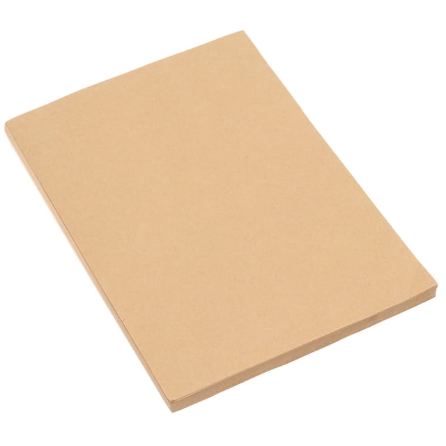 100 PCS Light Brown Old-fashioned Design Vintage Practical Stationary Paper Kraft Paper Writing Paper Kraft Wrapper for Home Office School