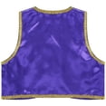 thumbnail image 4 of Linjinx Kids Boys Arabian Prince Outfits Street Rat Suits Sleeveless Vest Top with Pants 2 Piece Dark Purple 14, 4 of 6