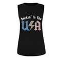 thumbnail image 4 of Honeeladyy Summer Women American Flag Tank Tops USA Flag Stars Stripes Printed Sleeveless T-Shirt Tee Tops summer tops for women plus, 4 of 5