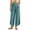 Mint Green-03, variant on Perfectbot Women's Elastic Waist Button Fly Pants, Curved Hem, Loose Fit Casual Daily Trousers