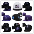 thumbnail image 2 of Colorado Rockies Gorra De Béisbol Ajustable Sombrero De Ala Plana Sombreros Deportivos Al Aire Libre, 2 of 3