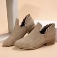 thumbnail image 2 of NOKIO Stylish Women'S Ankle Boots Trendy Women'S Ankle Booties Women'S Fashionable Short Boots Ankle Boots Short Boots Single Shoes For Ladies Casual Shoes Women'S Stylish Block Heel Ankle Boots, 2 of 4