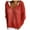 Red, variant on tarylea Fall Tops for Women 3/4 Sleeve Knitted Hoodie Solid Color Loose Pullover Casual Comfy Shirts Vacation Dailywear