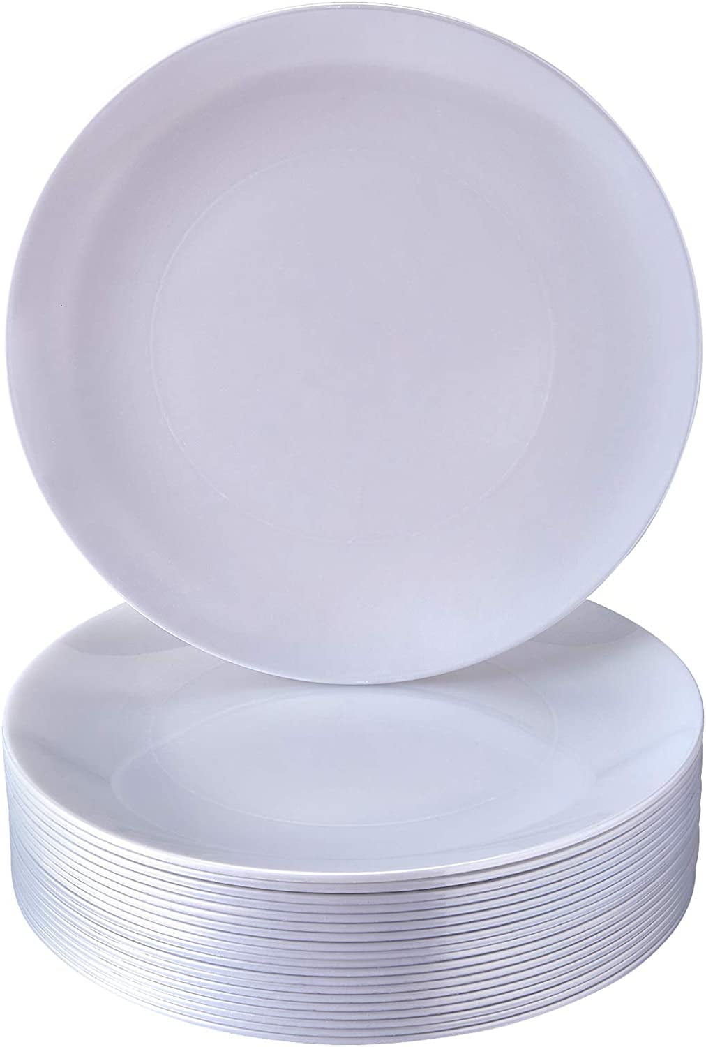 Modern Design Disposable Plastic Dessert Plates for Party (10 PC) Heavy